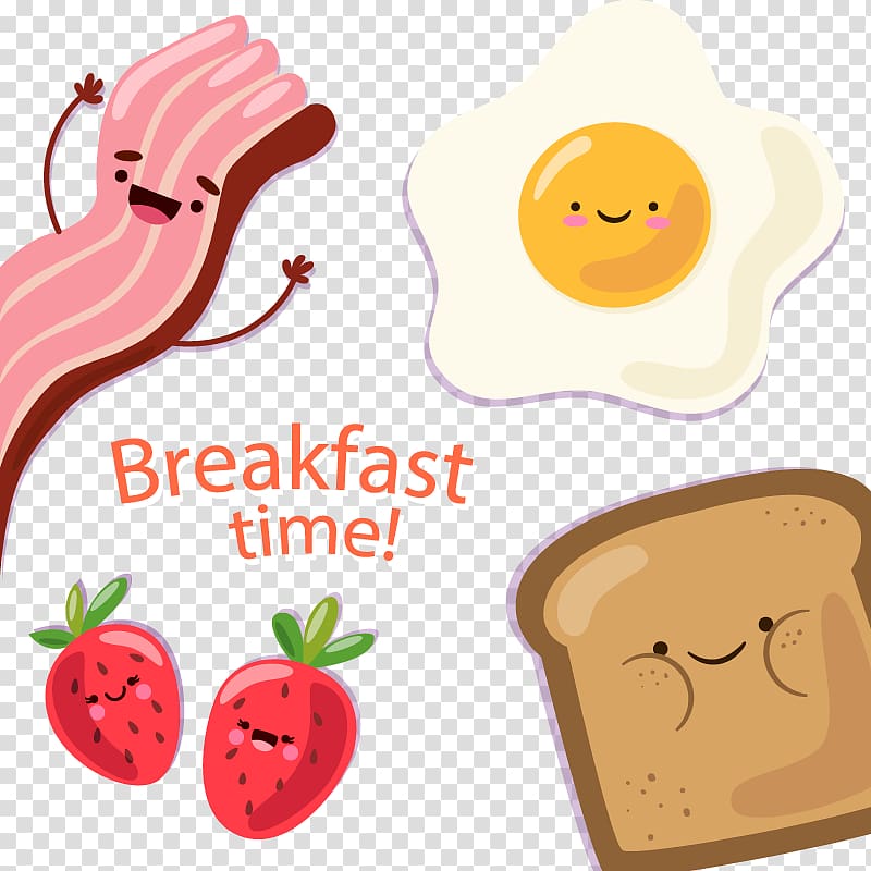 bacon, egg, and bread illustration, Full breakfast Bacon, egg and cheese sandwich Pancake, Breakfast Bacon transparent background PNG clipart