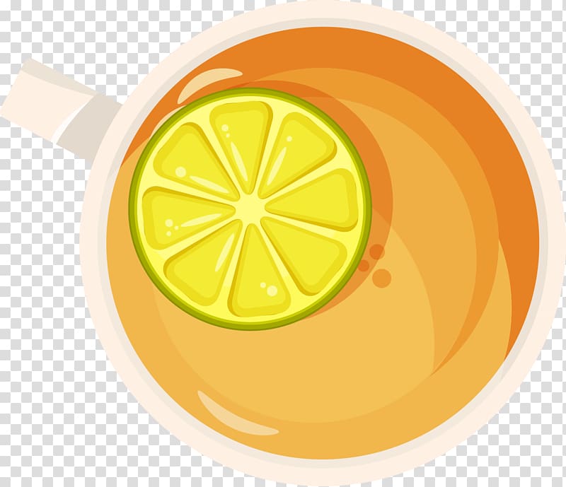 Lemon Tea Cup, cup of tea with lemon transparent background PNG clipart