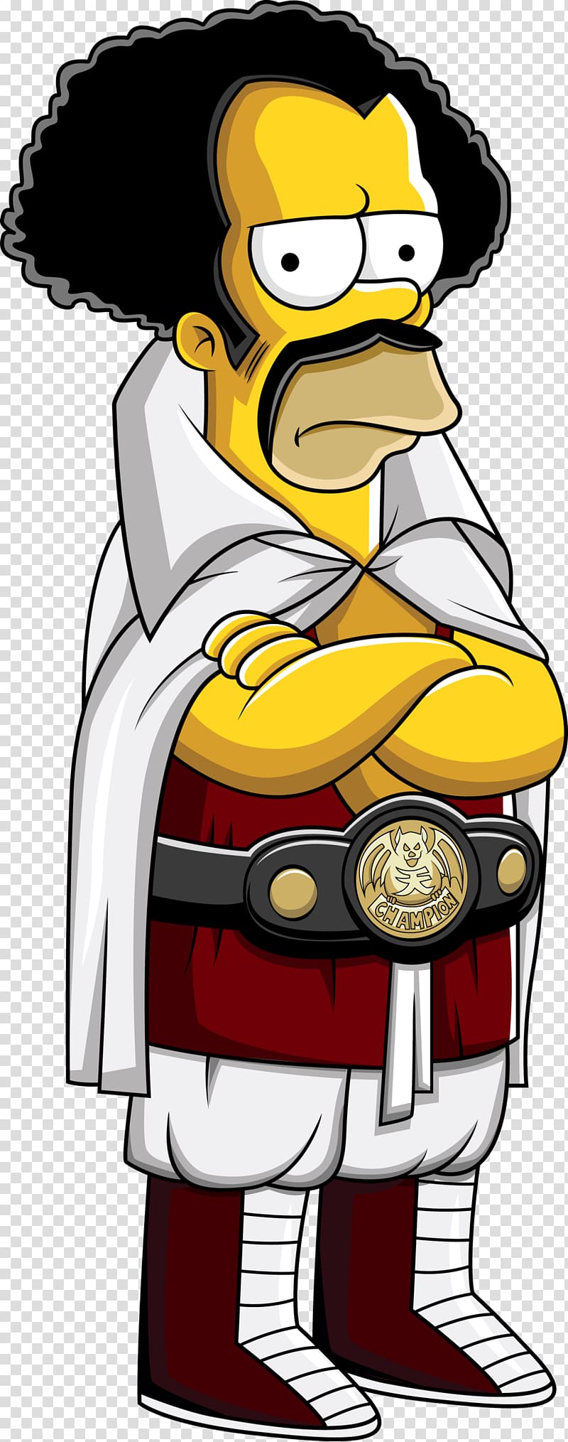 The Simpson character illustration, Mr. Satan Homer Simpson Goku Bart Simpson Super Saiya, Homero transparent background PNG clipart