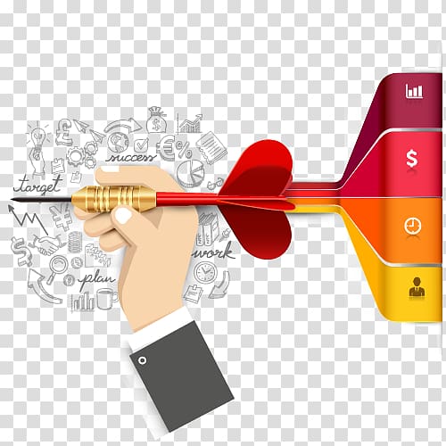 dart pin, Infographic Target market Business Diagram, ppt element transparent background PNG clipart