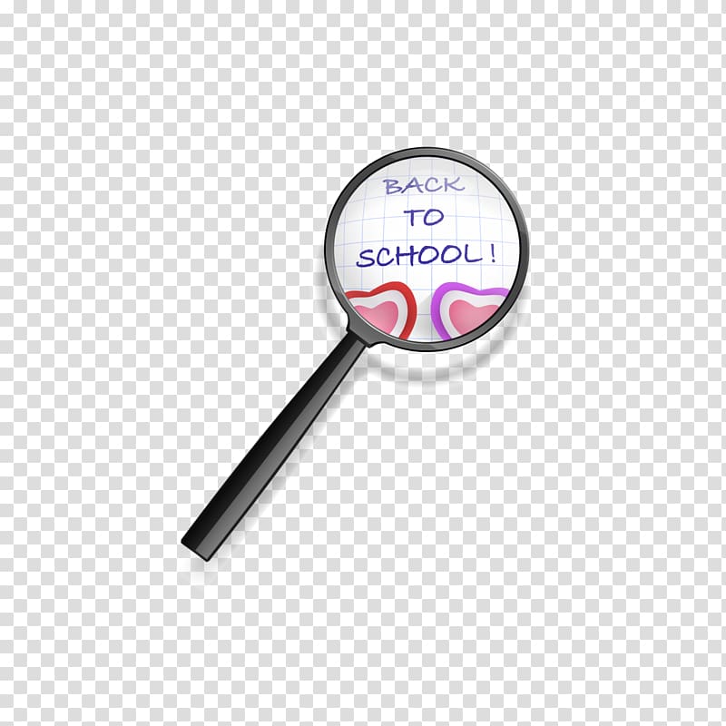 Paper Magnifying glass Euclidean , Under the magnifying glass back to school transparent background PNG clipart