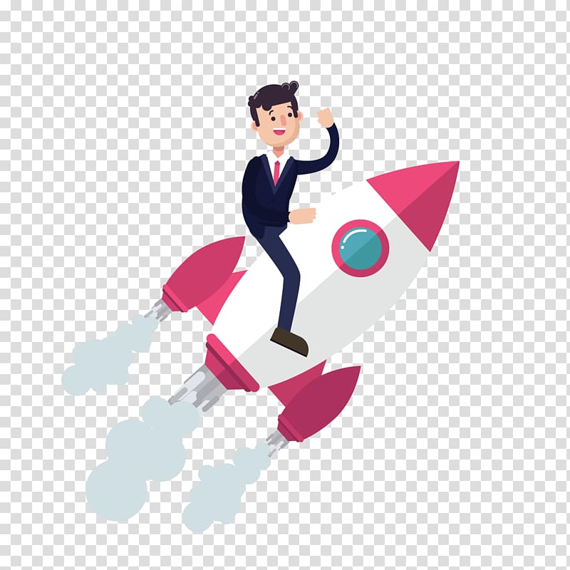 man riding on spaceship illustration, Website Service Rocket Man, rocket rocket transparent background PNG clipart