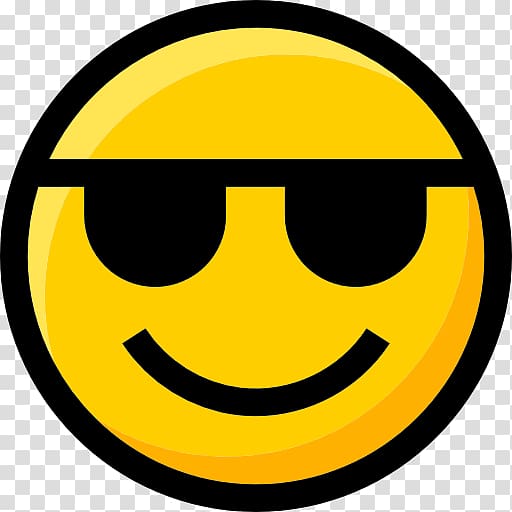 Computer Icons Emoticon Smiley Sunglasses, sunglasses emoji transparent background PNG clipart