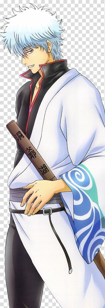 Gintoki Sakata Anime Gin Tama Live action Film, Gintoki Sakata transparent background PNG clipart