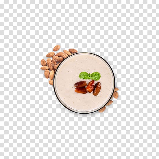 Milk Smoothie Rice pudding Mixed nuts, milk transparent background PNG clipart