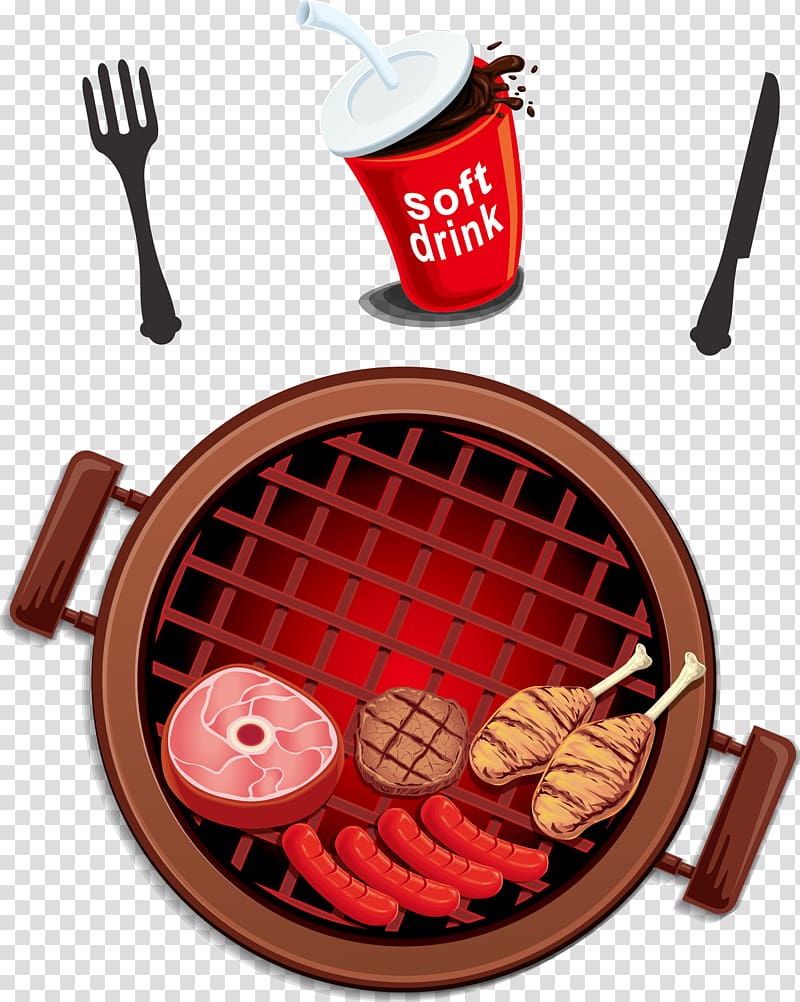 Hot dog Sausage Barbecue Steak Poster, Barbecue theme transparent background PNG clipart