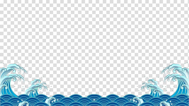 Qing dynasty Wind wave, Scale waves transparent background PNG clipart