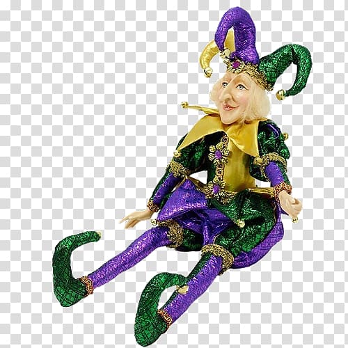 Jester Doll Cap and bells Costume Mardi Gras, doll transparent background PNG clipart