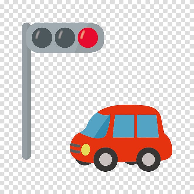 cars at traffic light clip art