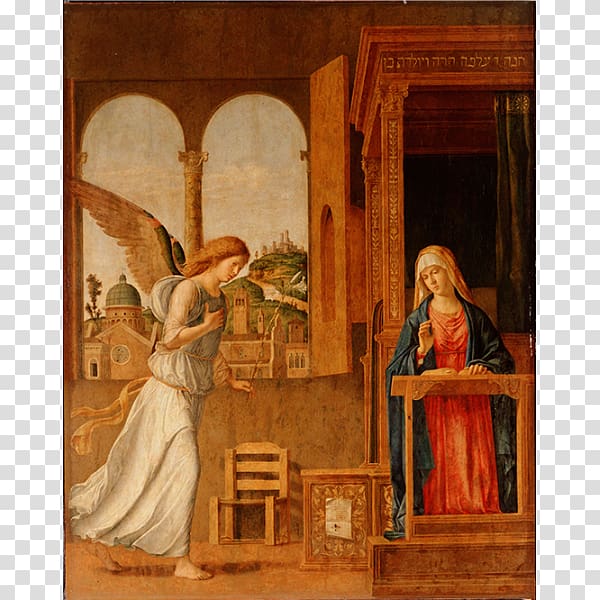 Annunciation Hermitage Museum Madonna Litta Musée du Louvre Painting, painting transparent background PNG clipart