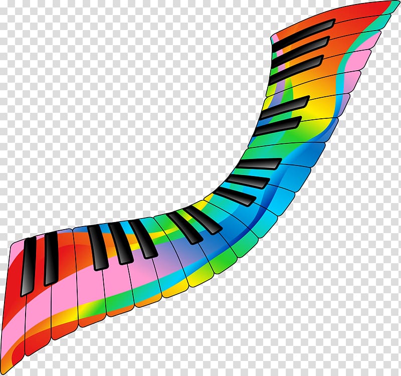 Piano Musical note Key, Color key transparent background PNG clipart