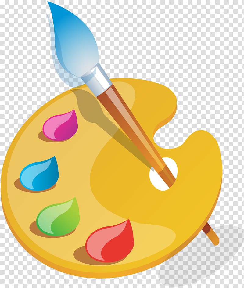 Palette Painting Paintbrush, holi transparent background PNG clipart