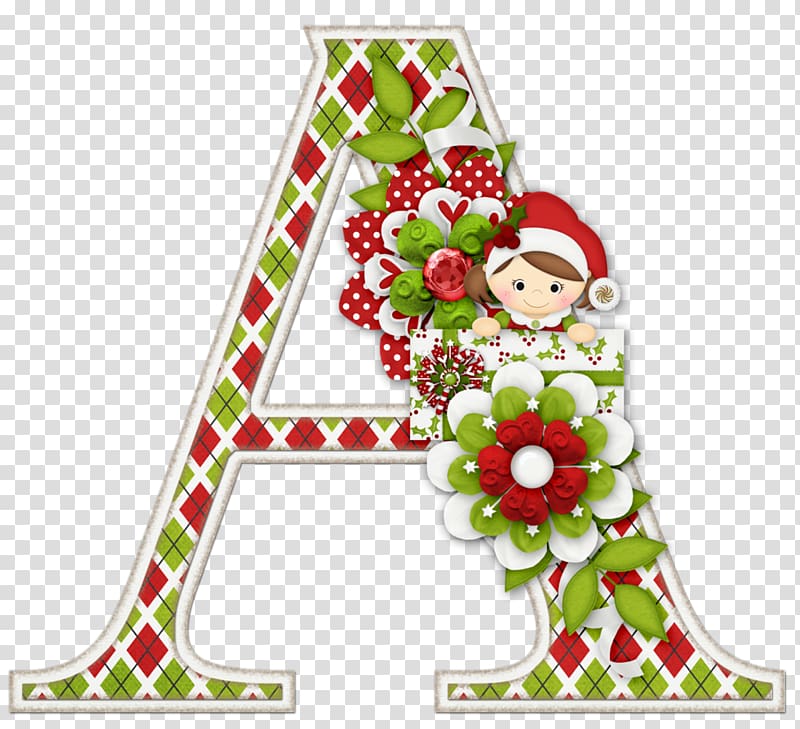 Alphabet Letter Christmas tree Christmas Day, pfeferminz transparent background PNG clipart