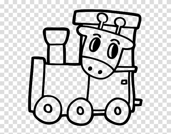 Train Drawing Coloring book Steam locomotive Goods wagon, colorful train transparent background PNG clipart