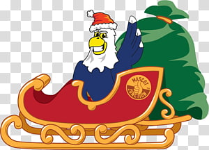 Santa Claus Christmas ornament , eagle mascot transparent background PNG clipart thumbnail