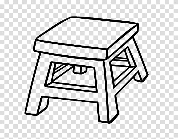 Drawing Coloring book Bar stool Painting, four legs table transparent background PNG clipart