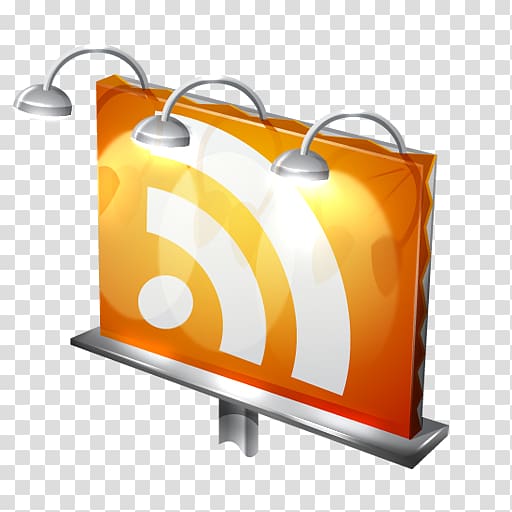 Web feed RSS Blog ICO Icon, billboard transparent background PNG clipart