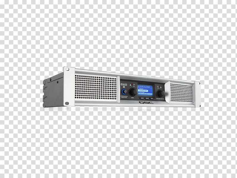 Audio power amplifier QSC GXD 4 Power Amplifier GXD4 QSC Audio Products QSC GX3, Audio Power Amplifier transparent background PNG clipart