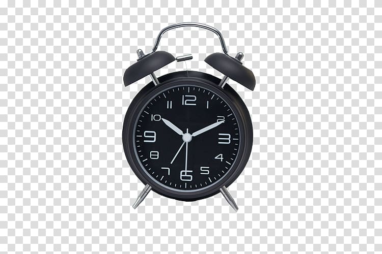 Nightstand Alarm clock Table Digital clock, Black alarm transparent background PNG clipart