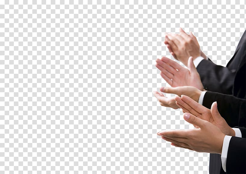 three person clapping their hands, Clapping Hand Applause , Applause from business people transparent background PNG clipart