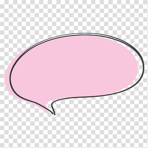 Cartoon Speech balloon Doodle Drawing, pink cartoon transparent background PNG clipart