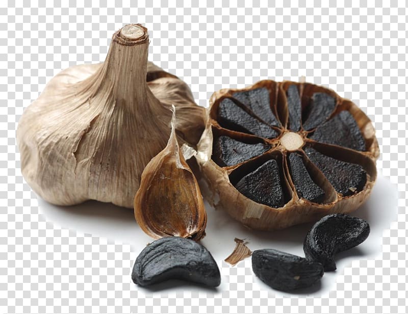 Black garlic Solo garlic Health Fettuccine Alfredo Food, health transparent background PNG clipart