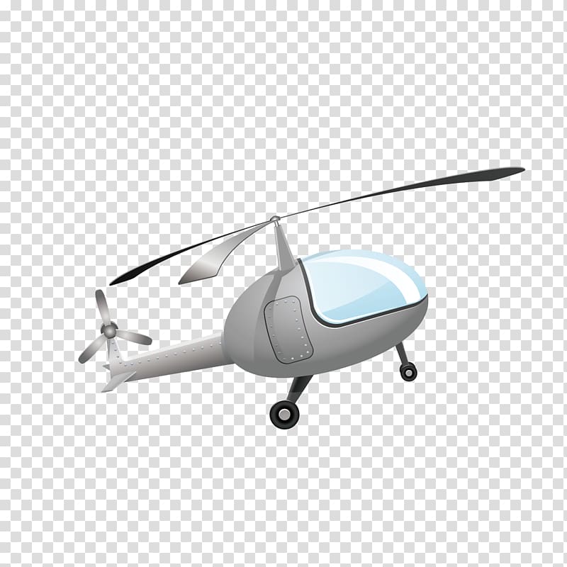 Helicopter rotor Airplane, cartoon helicopter transparent background PNG clipart