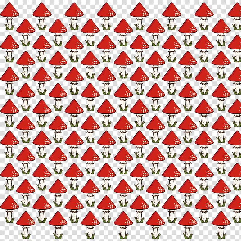 Area Pattern, Mushroom red background transparent background PNG clipart