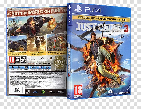 Just Cause 3 PlayStation 4 Video game Grand Theft Auto V, Just Cause 3 transparent background PNG clipart