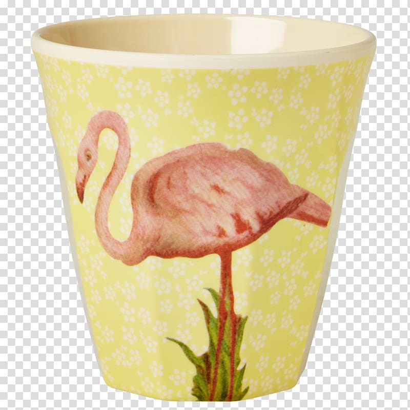Melamine Mug Cup Ceramic Beaker, flamingo printing transparent background PNG clipart