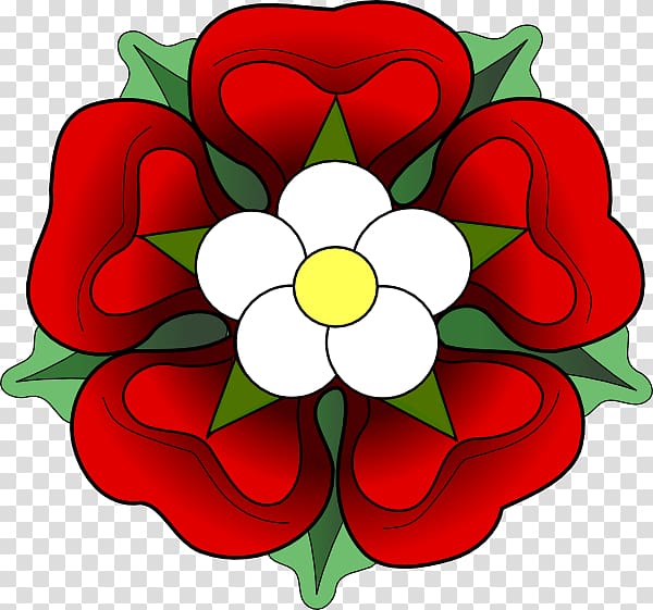 Tudor rose Wars of the Roses House of Tudor Red Rose of Lancaster , rose transparent background PNG clipart