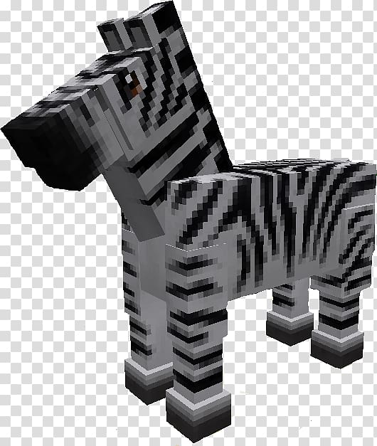 Zebra Minecraft Horse Lion Donkey, zebra transparent background PNG clipart