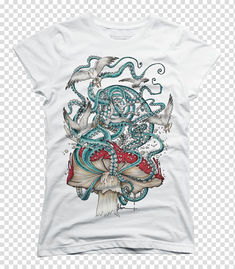 T-shirt Amanita muscaria Agaric Mushroom Art, T-shirt transparent background PNG clipart