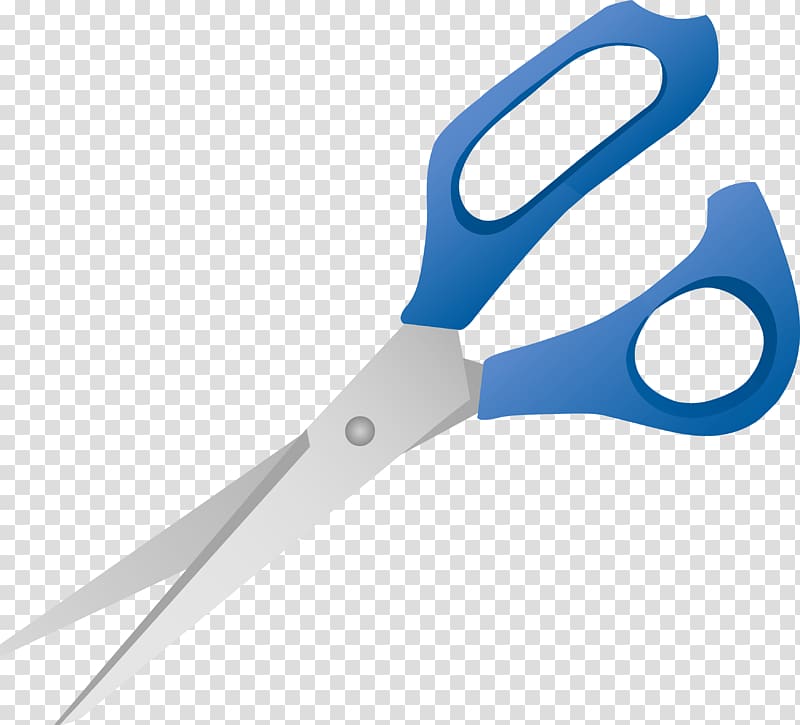 Scissors Hair-cutting shears , Blue Scissors transparent background PNG clipart