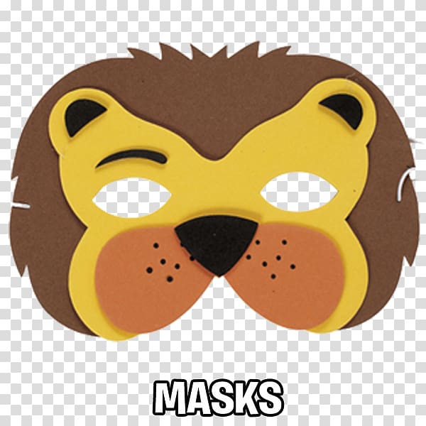 Lion mask Lion mask Costume party, mask transparent background PNG clipart