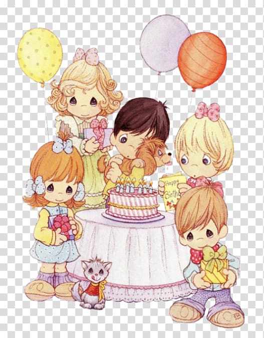Precious Moments, Inc. Happy Birthday Greeting & Note Cards , Precious Moment transparent background PNG clipart