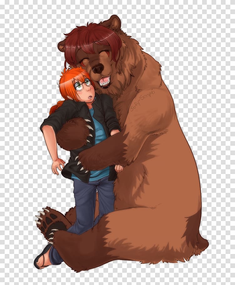 Bear hug Drawing , bear transparent background PNG clipart