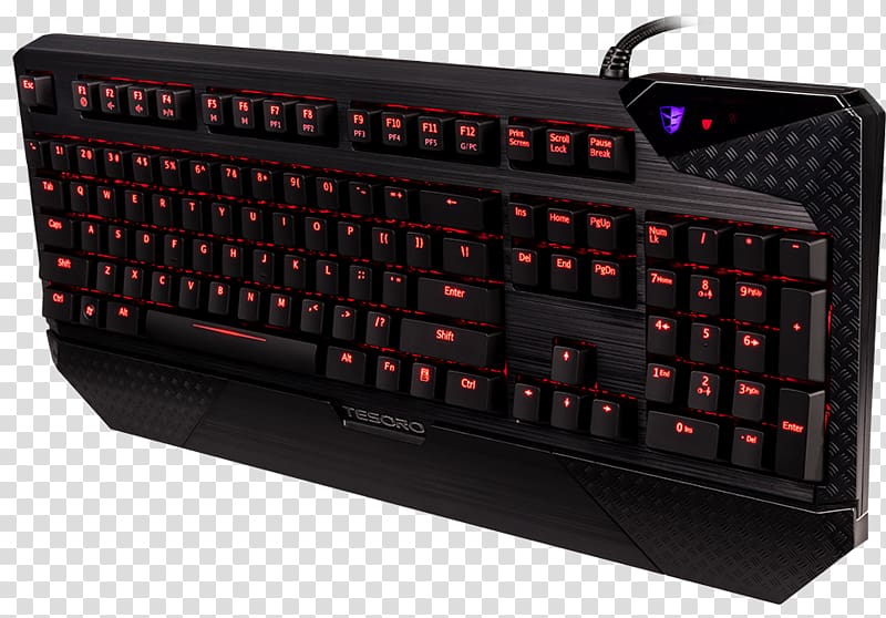 Computer keyboard TESORO Gaming Mouse TS-H2L Gaming keypad Backlight LED-backlit LCD, Gild Tesoro transparent background PNG clipart