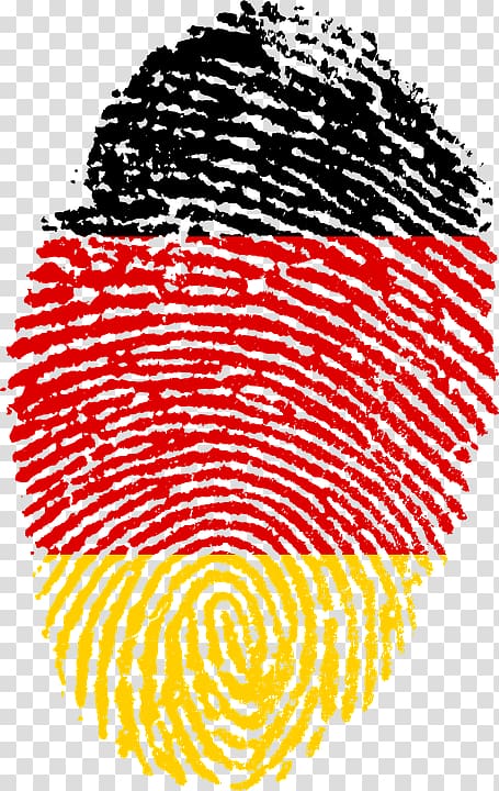 Germany fingerprint flag art, Fingerprint Germany Flag transparent background PNG clipart