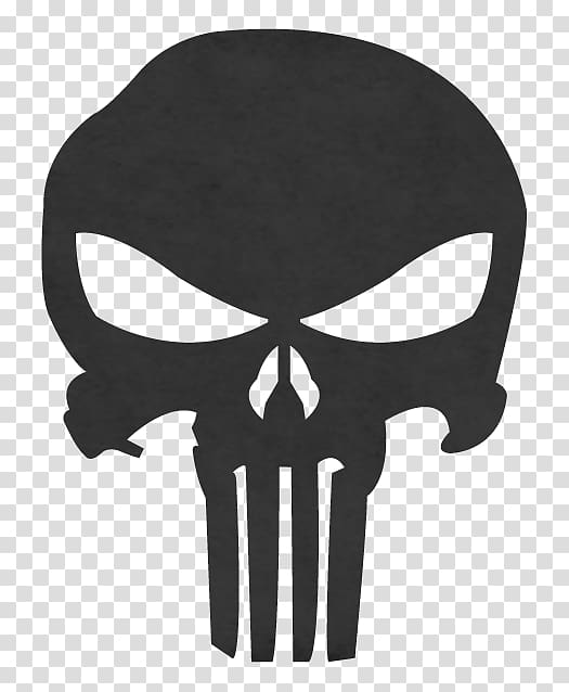 Punisher Decal Sticker Red Skull Human skull symbolism, punisher skull transparent background PNG clipart