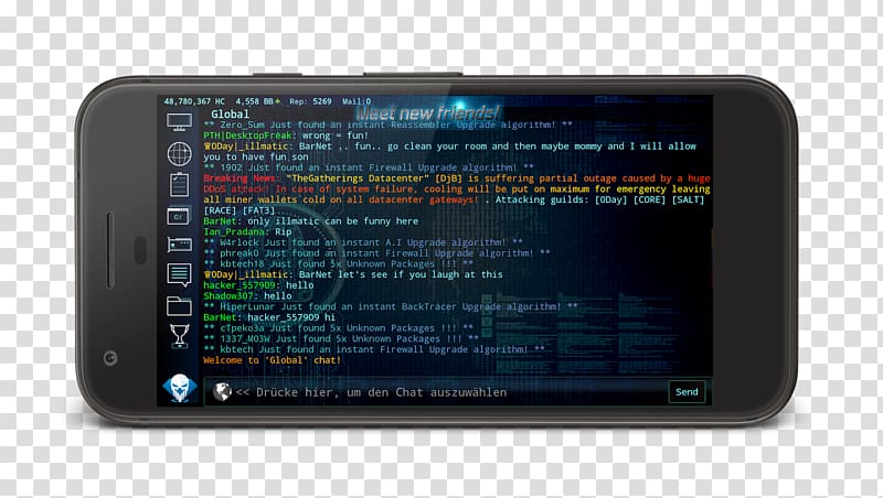 Smartphone Hackers, Hacking Simulator Android, smartphone transparent background PNG clipart
