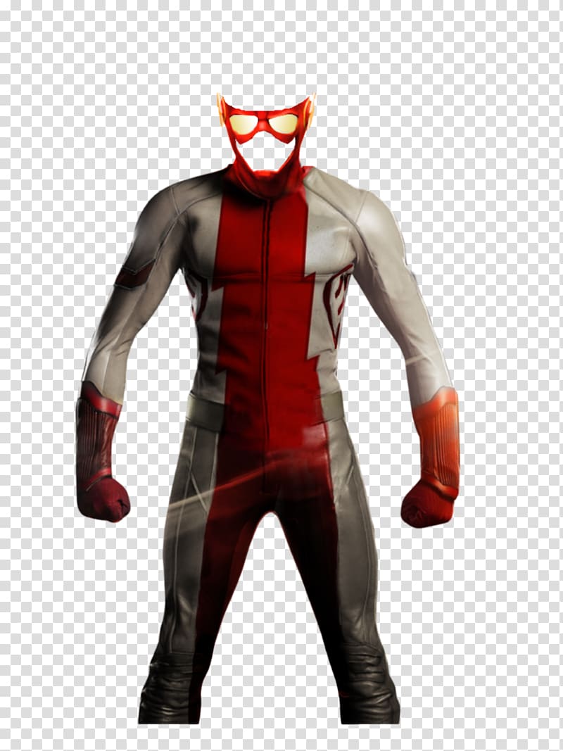 Flash Wally West Eobard Thawne Costume Bart Allen, suit 0 2 1 transparent background PNG clipart