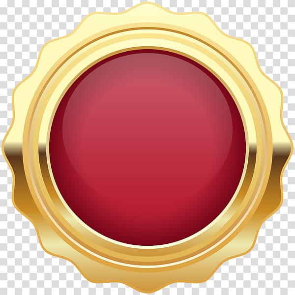 Badge , Gold Seal transparent background PNG clipart