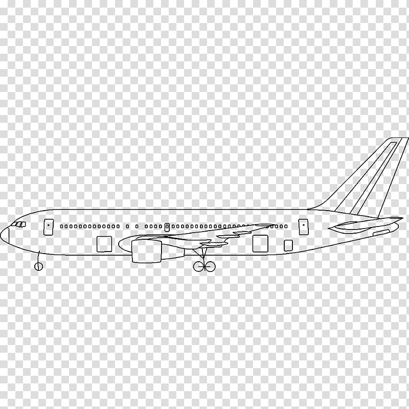 Boeing 767-200 Narrow-body aircraft Aerospace Engineering, Boeing 767 transparent background PNG clipart