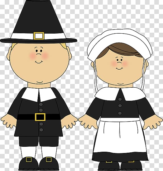 Pilgrims Girl Boy , Pilgrim transparent background PNG clipart