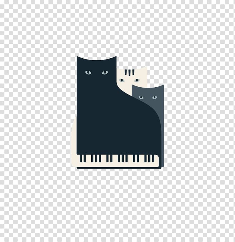 Poster Concert Screen printing Art, Simple decorative elements cat transparent background PNG clipart