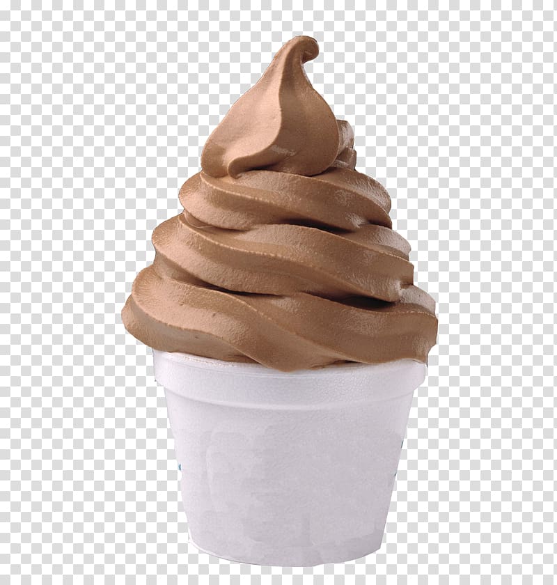 Ice Cream Cones Chocolate ice cream Frozen yogurt, soft transparent background PNG clipart