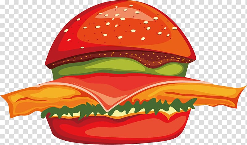 Hamburger Fast food Soft drink KFC Junk food, Fine burger design transparent background PNG clipart