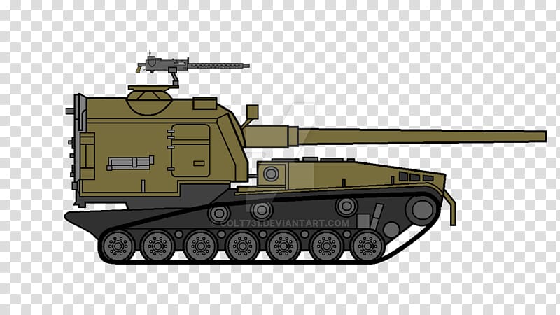 Self-propelled artillery Tank M55 self propelled howitzer Self-propelled gun Gun turret, artillery transparent background PNG clipart