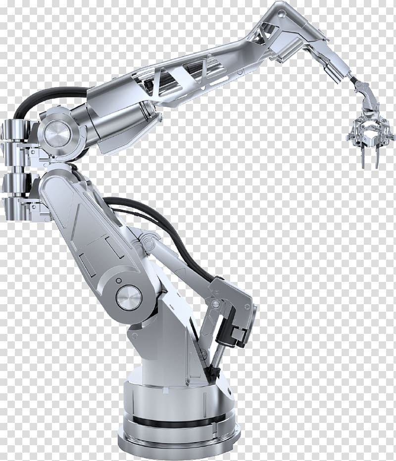 gray robotic arm illustration, Robotic arm Robotics Robot welding Industrial robot, robot arm transparent background PNG clipart